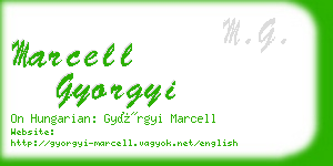 marcell gyorgyi business card